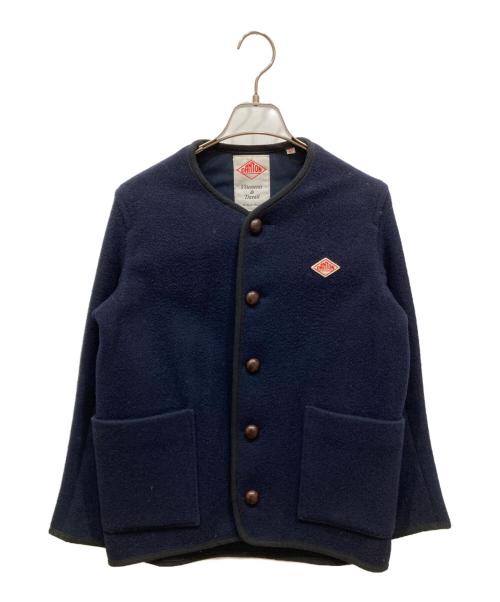 DANTON（ダントン）DANTON (ダントン) ウールモッサノーカラーブルゾン ネイビー サイズ:SIZE 34の古着・服飾アイテム