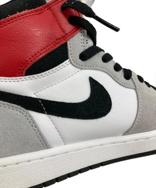 NIKE（ナイキ）NIKE (ナイキ) ハイカットスニーカー グレー×レッド サイズ:SIZE 28cmの古着・服飾アイテム