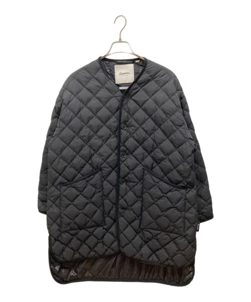 Gymphlex（ジムフレックス）Gymphlex (ジムフレックス) キルティングダウン カラーレスコート ブラック サイズ:SIZE 14の古着・服飾アイテム