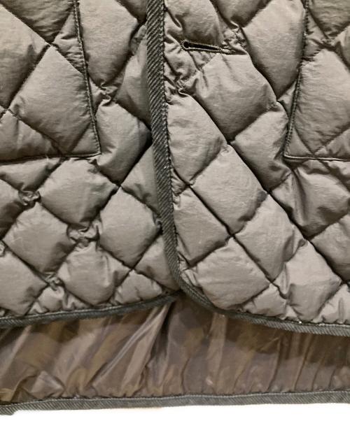 Gymphlex（ジムフレックス）Gymphlex (ジムフレックス) キルティングダウン カラーレスコート ブラック サイズ:SIZE 14の古着・服飾アイテム