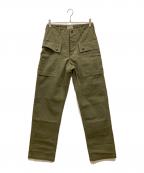 BUZZ RICKSON'Sバズリクソンズ）の古着「U.S. MARINE CORPS M-1944 HERRINGBONE PANTS SHORT LENGTH」｜オリーブ