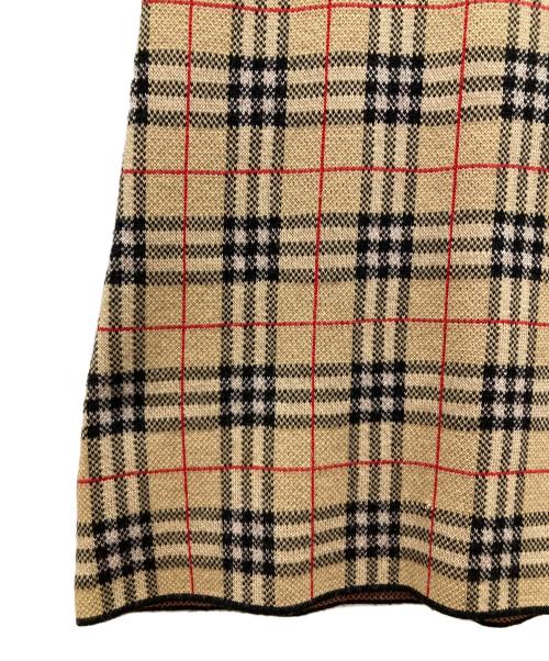 BURBERRY BLUE LABEL（バーバリー ブルー レーベル）BURBERRY BLUE LABEL (バーバリー ブルー レーベル) ノバチェックニットワンピース ベージュ サイズ:SIZE Mの古着・服飾アイテム