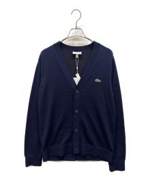 LACOSTE（ラコステ）の古着「ニットカーディガン」｜ネイビー