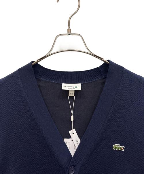 LACOSTE（ラコステ）LACOSTE (ラコステ) ニットカーディガン ネイビー サイズ:SIZE M 未使用品の古着・服飾アイテム