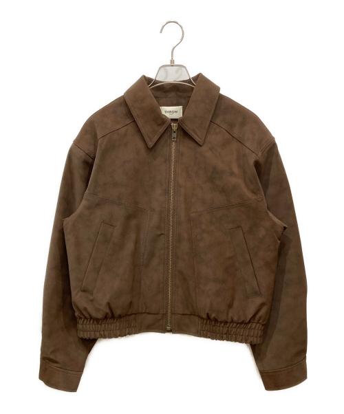 THROW（スロー）THROW (スロー) F／SUEDE SWINGTOP ブルゾン ブラウン サイズ:SIZE Freeの古着・服飾アイテム
