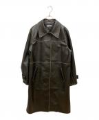 SLYスライ）の古着「LONG F／LEATHER ジャケット」｜ブラック