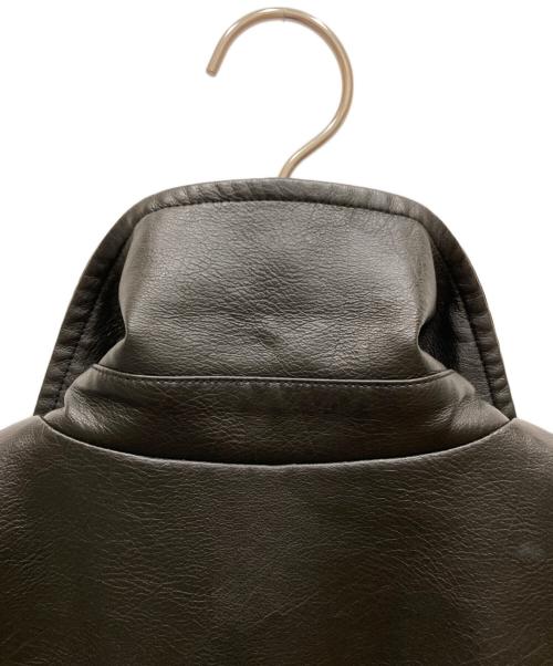 SLY（スライ）SLY (スライ) LONG F／LEATHER ジャケット ブラック サイズ:SIZE Freeの古着・服飾アイテム