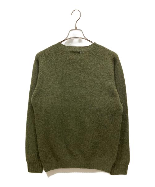 INVERALLAN（インバーアラン）INVERALLAN (インバーアラン) Shetland Crew Neck Sweater オリーブ サイズ:SIZE 38の古着・服飾アイテム