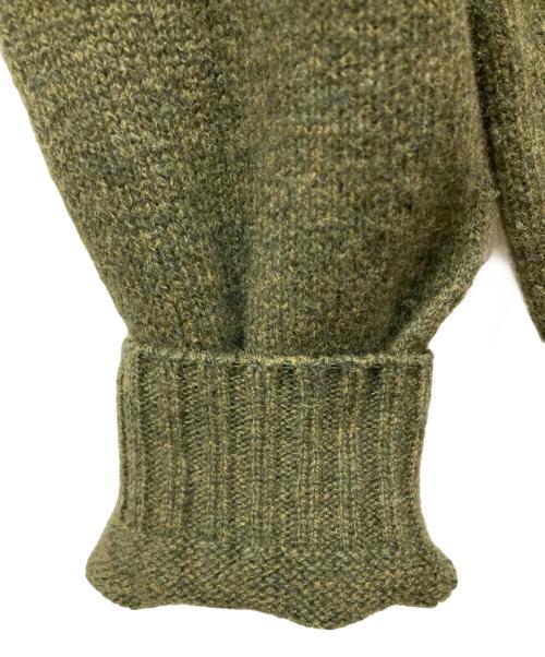 INVERALLAN（インバーアラン）INVERALLAN (インバーアラン) Shetland Crew Neck Sweater オリーブ サイズ:SIZE 38の古着・服飾アイテム