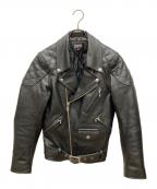 CROPPED HEADS × CROWSクロップドヘッズ × クローズ）の古着「武装戦線TFOAダブルライダースジャケット」｜ブラック