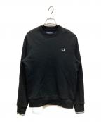 FRED PERRYフレッドペリー）の古着「Crew Neck Sweatshirt」｜ブラック