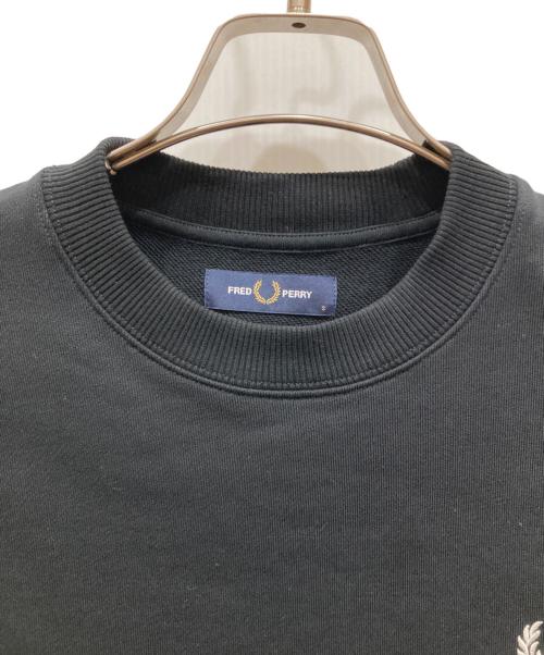 FRED PERRY（フレッドペリー）FRED PERRY (フレッドペリー) Crew Neck Sweatshirt ブラック サイズ:SIZE Sの古着・服飾アイテム