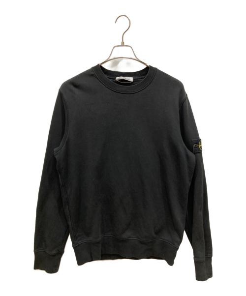 STONE ISLAND（ストーンアイランド）STONE ISLAND (ストーンアイランド) ORGANIC COTTON FLEECE ブラック サイズ:SIZE Mの古着・服飾アイテム