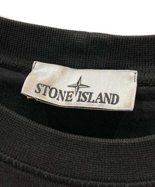 STONE ISLAND（ストーンアイランド）STONE ISLAND (ストーンアイランド) ORGANIC COTTON FLEECE ブラック サイズ:SIZE Mの古着・服飾アイテム