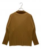 HOMME PLISSE ISSEY MIYAKEオム プリッセ イッセイ ミヤケ）の古着「TURTLENECK TOP」｜ブラウン