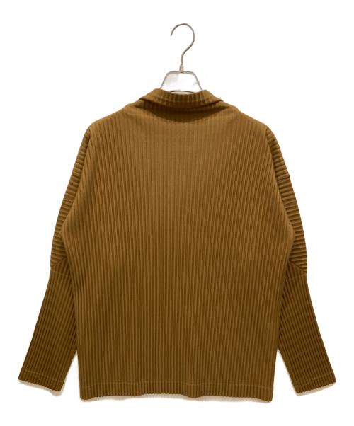 HOMME PLISSE ISSEY MIYAKE（オム プリッセ イッセイ ミヤケ）HOMME PLISSE ISSEY MIYAKE (オム プリッセ イッセイ ミヤケ) TURTLENECK TOP ブラウン サイズ:SIZE Mの古着・服飾アイテム