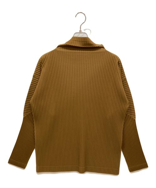 HOMME PLISSE ISSEY MIYAKE（オム プリッセ イッセイ ミヤケ）HOMME PLISSE ISSEY MIYAKE (オム プリッセ イッセイ ミヤケ) TURTLENECK TOP ブラウン サイズ:SIZE Mの古着・服飾アイテム
