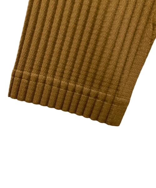 HOMME PLISSE ISSEY MIYAKE（オム プリッセ イッセイ ミヤケ）HOMME PLISSE ISSEY MIYAKE (オム プリッセ イッセイ ミヤケ) TURTLENECK TOP ブラウン サイズ:SIZE Mの古着・服飾アイテム