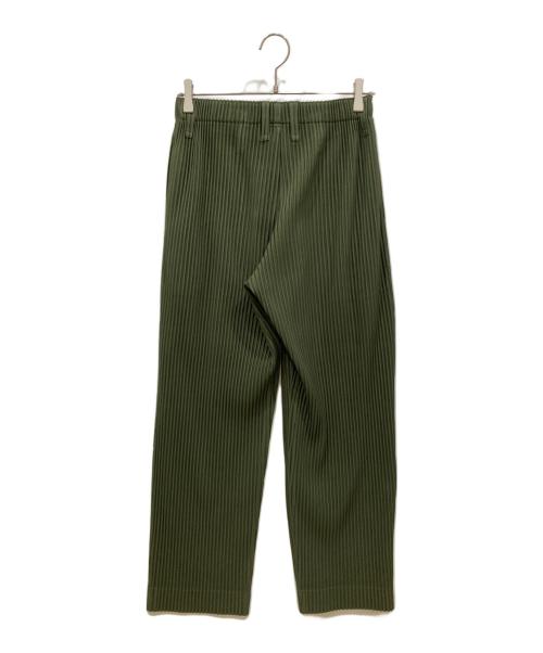 HOMME PLISSE ISSEY MIYAKE（オム プリッセ イッセイ ミヤケ）HOMME PLISSE ISSEY MIYAKE (オム プリッセ イッセイ ミヤケ) ストレートプリーツパンツ カーキ サイズ:1の古着・服飾アイテム