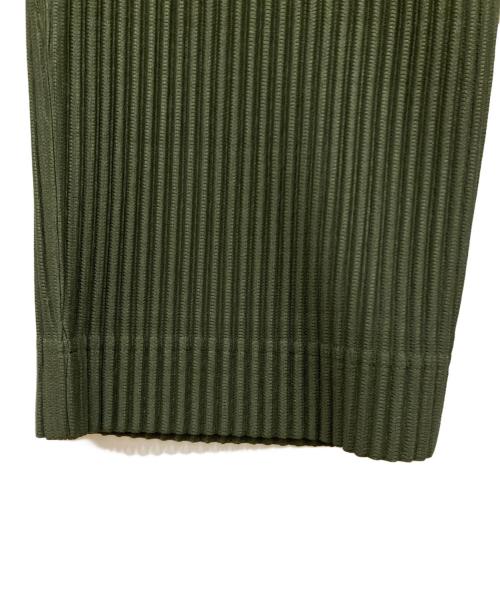 HOMME PLISSE ISSEY MIYAKE（オム プリッセ イッセイ ミヤケ）HOMME PLISSE ISSEY MIYAKE (オム プリッセ イッセイ ミヤケ) ストレートプリーツパンツ カーキ サイズ:1の古着・服飾アイテム
