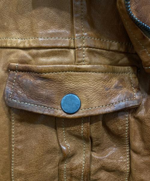 FAKTOR（ファクター）FAKTOR (ファクター) レザージャケット ブラウン サイズ:-の古着・服飾アイテム