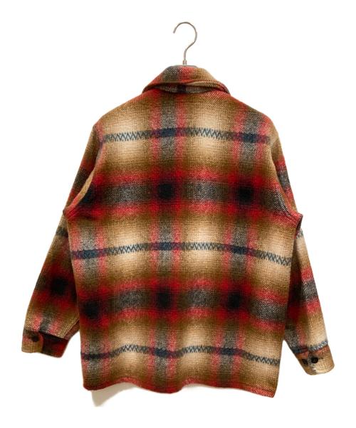 MELTON（メルトン）MELTON (メルトン) ジップアップジャケット ベージュ×レッド サイズ:-の古着・服飾アイテム