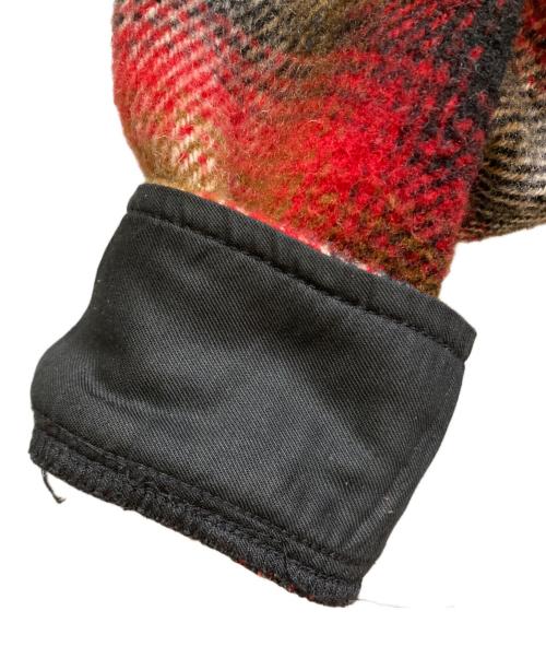 MELTON（メルトン）MELTON (メルトン) ジップアップジャケット ベージュ×レッド サイズ:-の古着・服飾アイテム