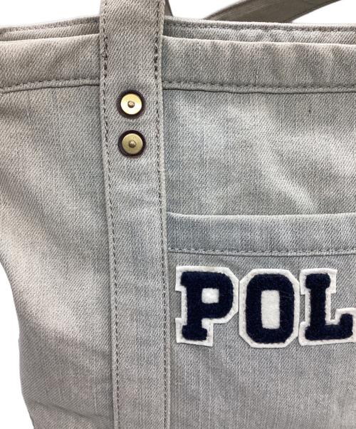 POLO RALPH LAUREN（ポロ・ラルフローレン）POLO RALPH LAUREN (ポロ・ラルフローレン) ポロベアデニムトートバッグ インディゴの古着・服飾アイテム