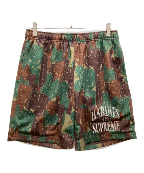 SUPREME（シュプリーム）Supreme (シュプリーム) Week 14 Hardies Camo Basketball Short カーキ×ブラウン サイズ:SIZE Sの古着・服飾アイテム