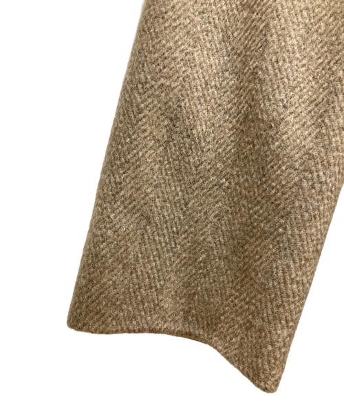 BALMAIN（バルマン）BALMAIN (バルマン) フォックスファー比翼カシミヤコート ベージュ サイズ:Sの古着・服飾アイテム