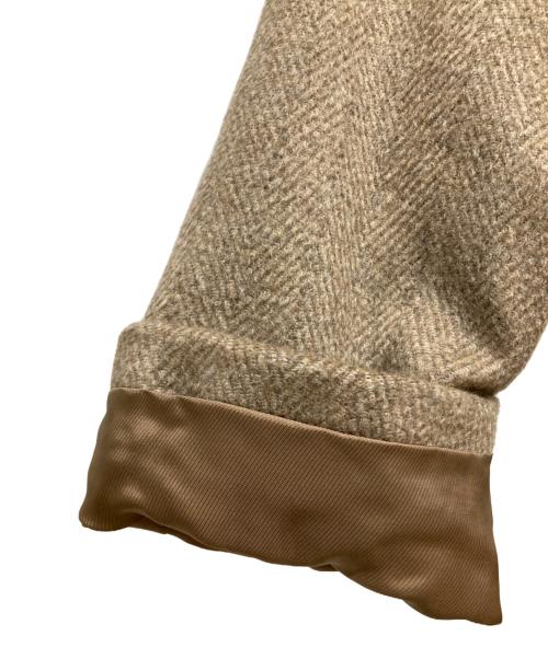 BALMAIN（バルマン）BALMAIN (バルマン) フォックスファー比翼カシミヤコート ベージュ サイズ:Sの古着・服飾アイテム