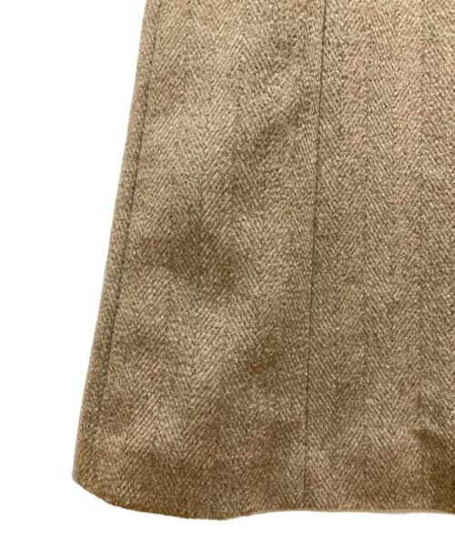 BALMAIN（バルマン）BALMAIN (バルマン) フォックスファー比翼カシミヤコート ベージュ サイズ:Sの古着・服飾アイテム