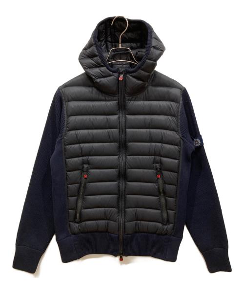 G-Stage（ジーステージ）G-Stage (ジーステージ) ニット切替ダウンジャケット ネイビー×ブラック サイズ:46の古着・服飾アイテム