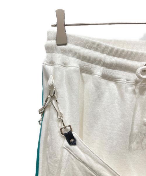 FACETASM（ファセッタズム）FACETASM (ファセッタズム) BONDAGE SWEAT PANTS ホワイト×グリーン サイズ:SIZE 3の古着・服飾アイテム