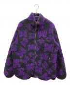 Needles×BEAMSニードルズ×ビームス）の古着「別注Boa Fleece Jacket」｜パープル×ブラック