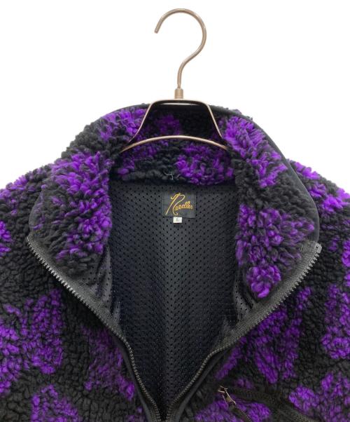 Needles（ニードルズ）Needles (ニードルズ) BEAMS (ビームス) 別注Boa Fleece Jacket パープル×ブラック サイズ:SIZE Lの古着・服飾アイテム