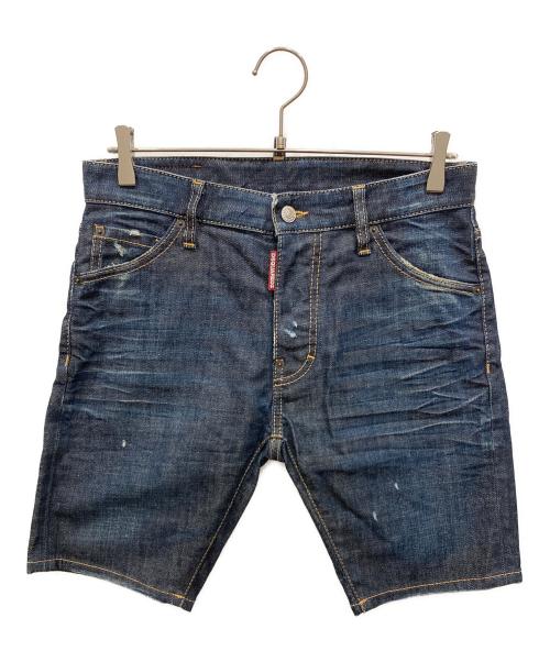 DSQUARED2（ディースクエアード）DSQUARED2 (ディースクエアード) LONG PENCIL SHORT インディゴ サイズ:SIZE 44の古着・服飾アイテム