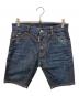DSQUARED2（ディースクエアード）の古着「LONG PENCIL SHORT」｜インディゴ