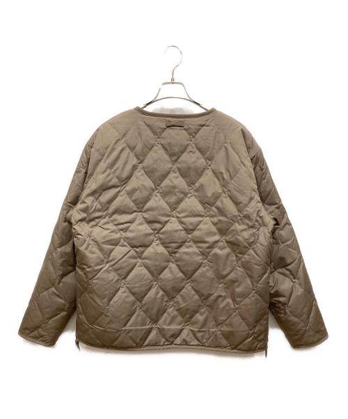 TAION（タイオン）TAION (タイオン) ミリタリー リバーシブル クルーネック ダウンジャケット ベージュ サイズ:SIZE Mの古着・服飾アイテム
