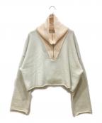 J.W.ANDERSONジェイダブリューアンダーソン）の古着「ロゴパッチ セーター」｜ブルー×ホワイト