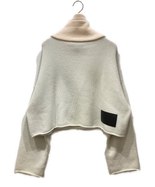 J.W.ANDERSON（ジェイダブリューアンダーソン）J.W.ANDERSON (ジェイダブリューアンダーソン) ロゴパッチ セーター ブルー×ホワイト サイズ:SIZE Sの古着・服飾アイテム