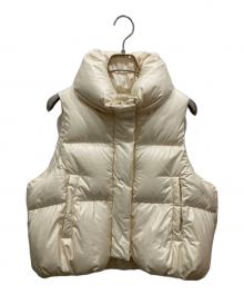 allureville（アルアバイル）の古着「ライトタフタショートダウンベスト」｜ベージュ