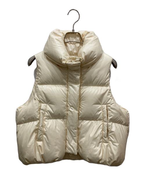 allureville（アルアバイル）allureville (アルアバイル) ライトタフタショートダウンベスト ベージュ サイズ:2の古着・服飾アイテム