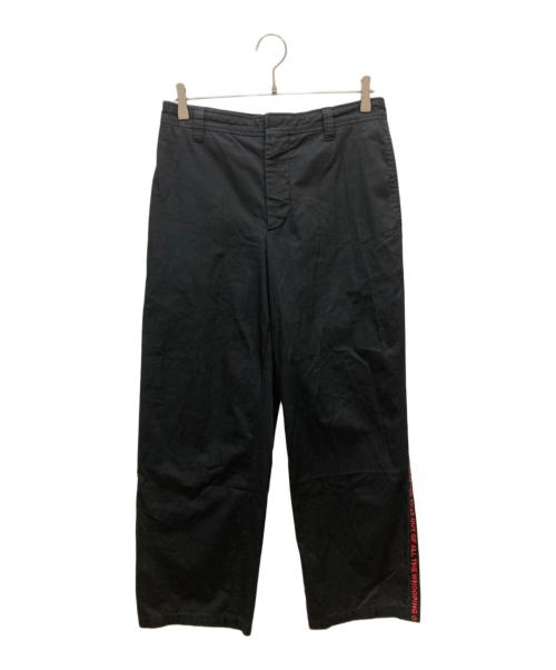 BURBERRY LONDON（バーバリーロンドン）BURBERRY LONDON (バーバリーロンドン) サイドラインパンツ ブラック サイズ:SIZE 46の古着・服飾アイテム