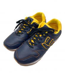 Sangacio（サンガッチョ）の古着「ローカットスニーカー」｜ネイビー×イエロー