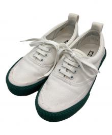 CELINE（セリーヌ）の古着「180° スニーカー」｜アイボリー×グリーン