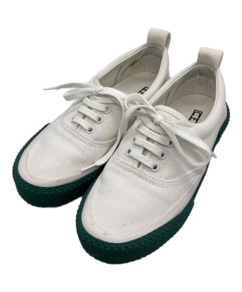 CELINE（セリーヌ）CELINE (セリーヌ) 180° スニーカー アイボリー×グリーン サイズ:SIZE 35の古着・服飾アイテム