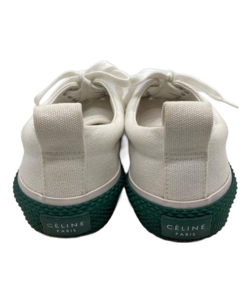 CELINE（セリーヌ）CELINE (セリーヌ) 180° スニーカー アイボリー×グリーン サイズ:SIZE 35の古着・服飾アイテム