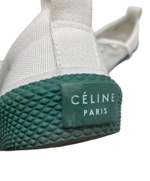 CELINE（セリーヌ）CELINE (セリーヌ) 180° スニーカー アイボリー×グリーン サイズ:SIZE 35の古着・服飾アイテム