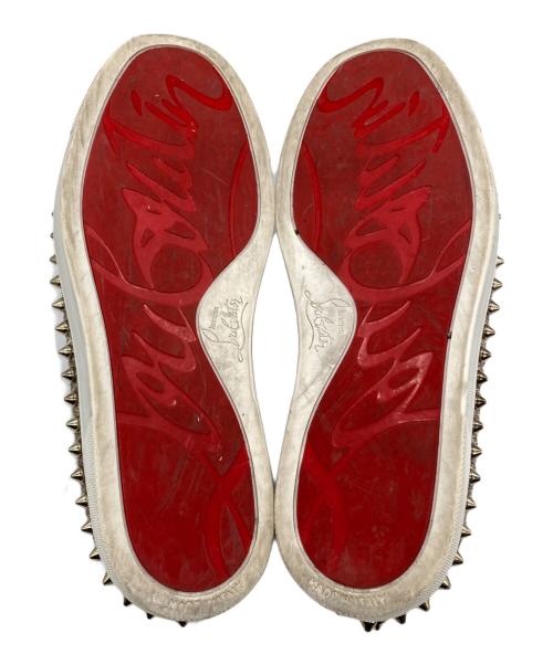 Christian Louboutin（クリスチャン・ルブタン）Christian Louboutin (クリスチャン・ルブタン) スタッズスリッポン グレー サイズ:SIZE 37の古着・服飾アイテム